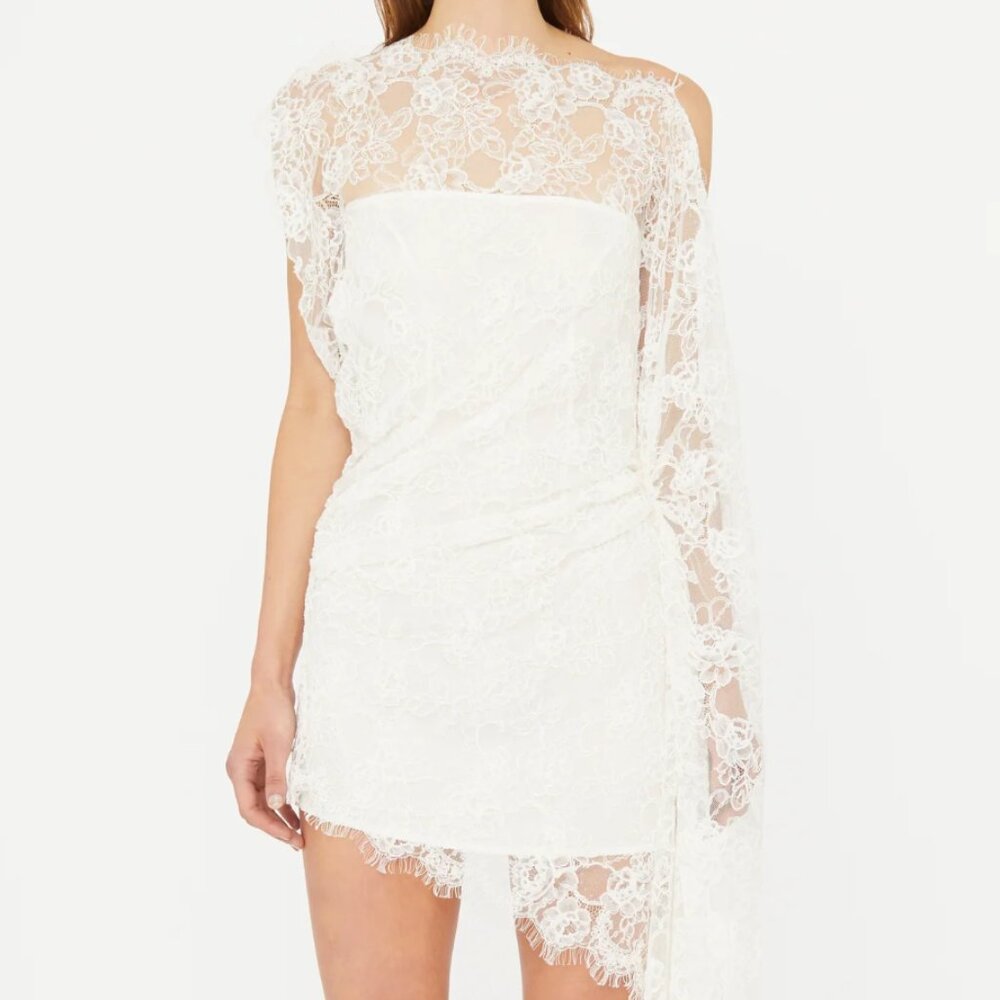Christopher Esber Floating Lace Mini Dress
